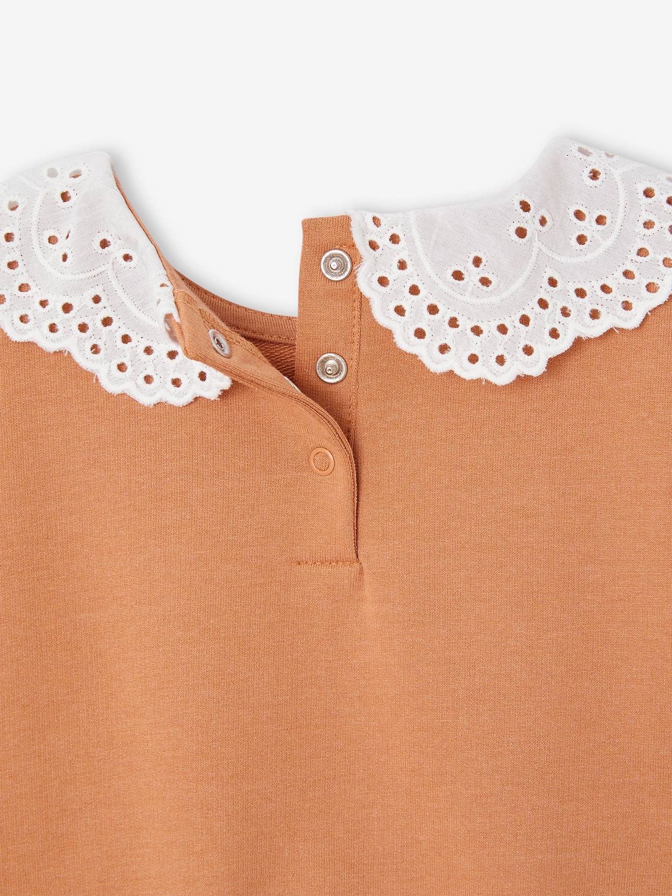 Vertbaudet Baby Sweatshirt mit Recycling-Polyester - karamell