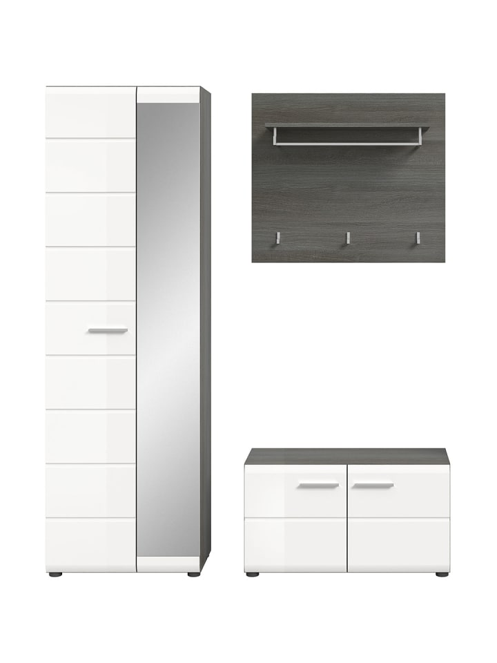 ebuy24 Garderobenmöbel Salsa Weiß 155 x 37 cm günstig kaufen onesize