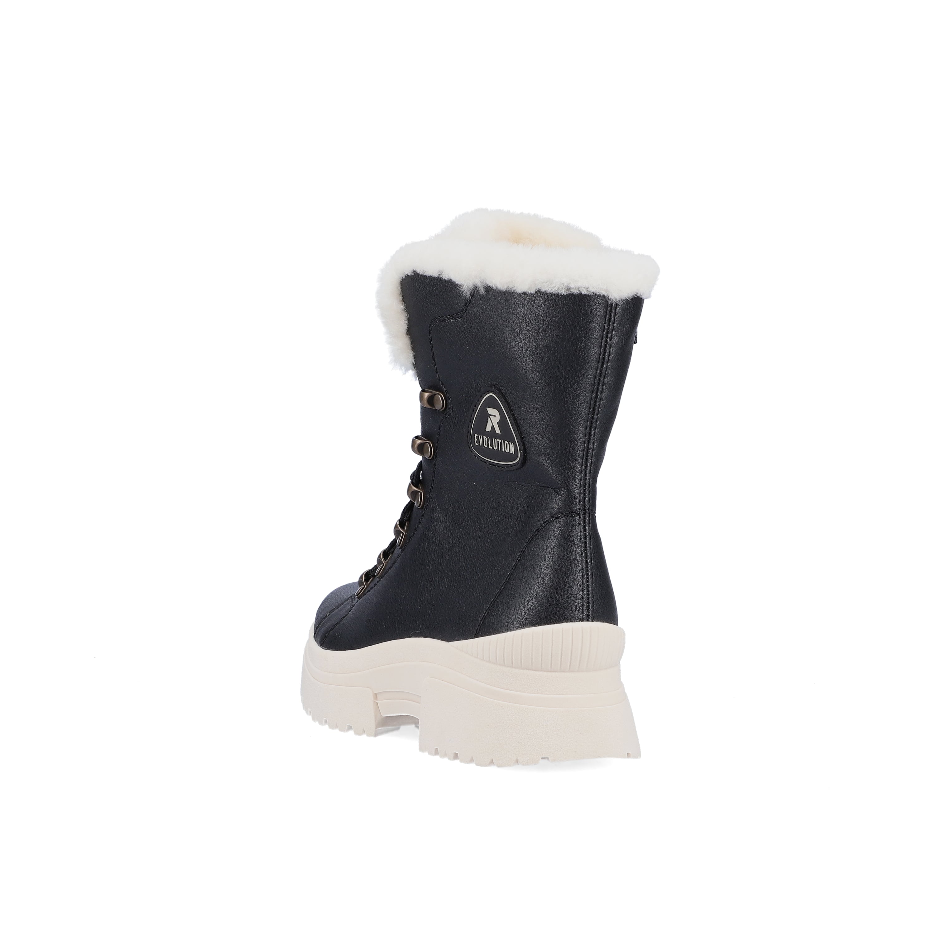 Rieker Damen Schnürstiefel deep black