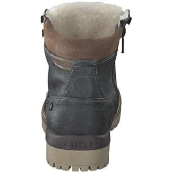 Mustang Schnür Boots in grau
