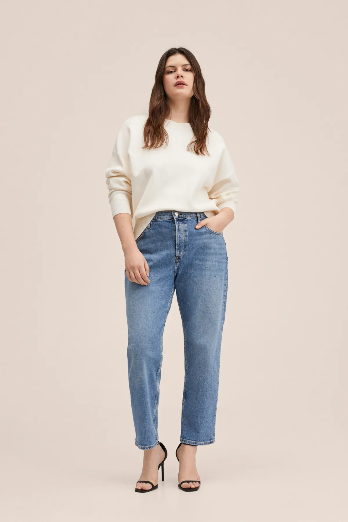 MANGO  27071147 Damen/Mädchen Mittelblau
