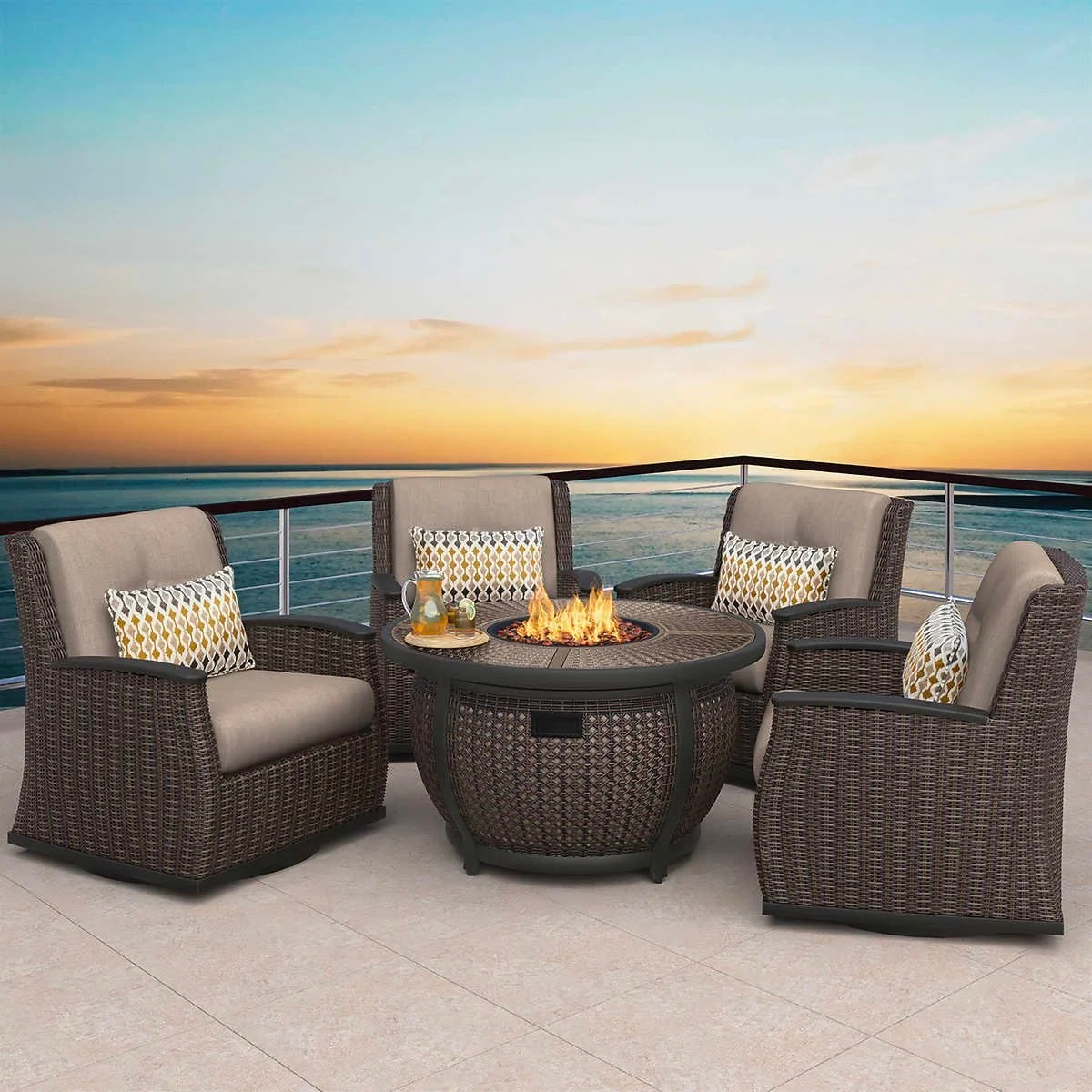 Agio Vermont 5-piece Fire Chat Set
