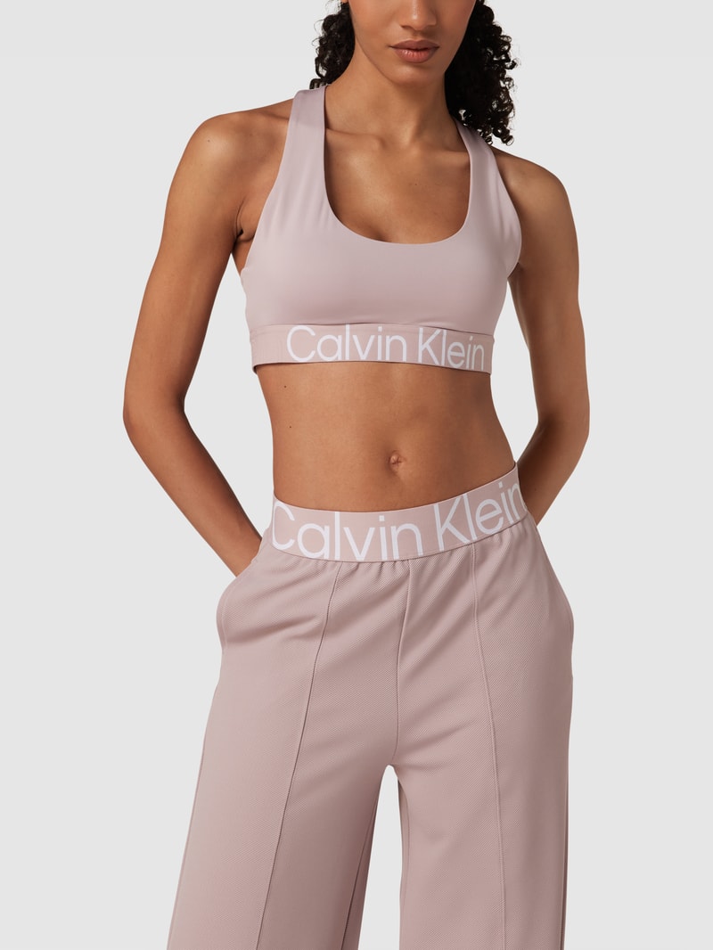 Bustier mit Racerback Modell 'Medium Support Sport' in rosa