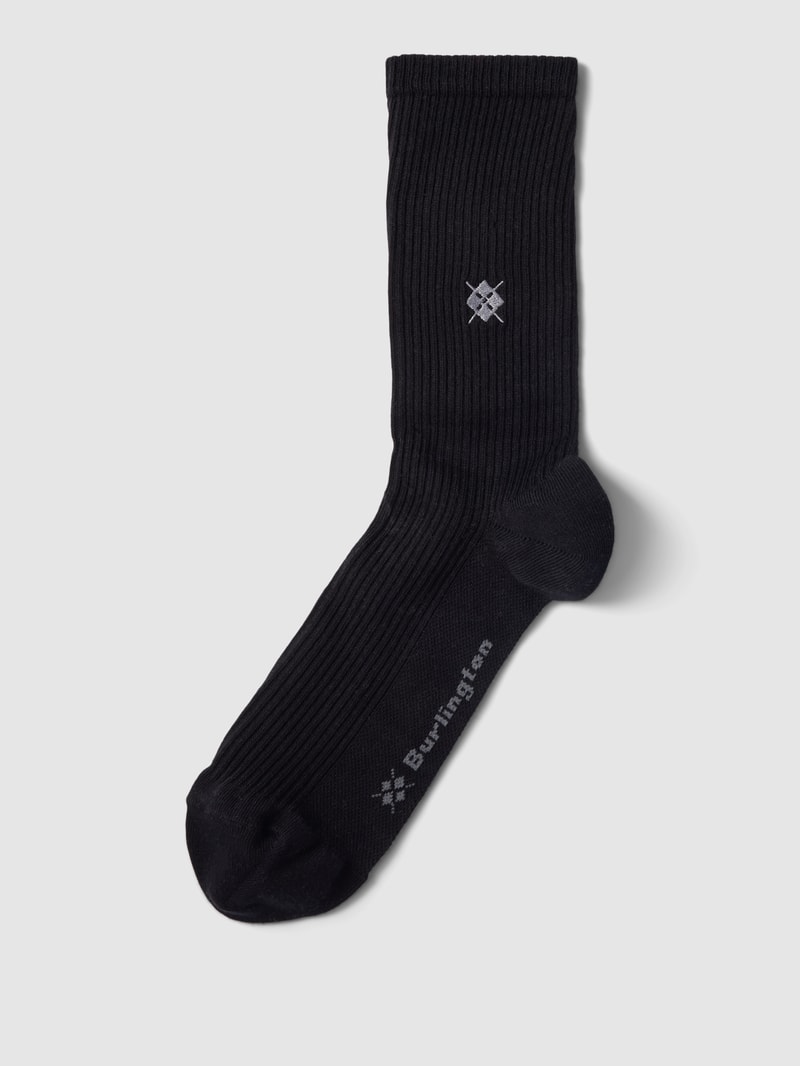Socken mit Label-Details in schwarz