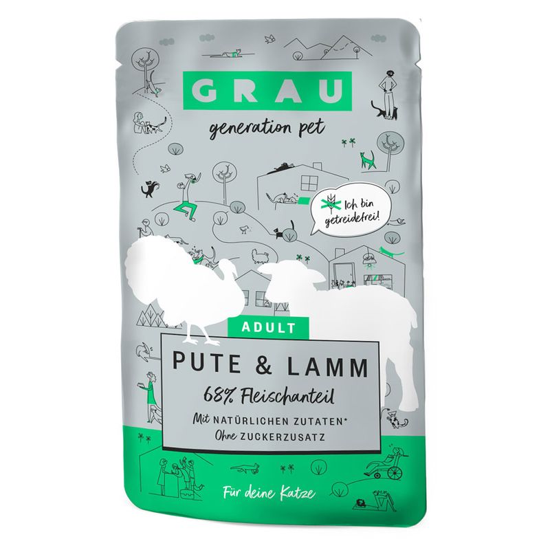 Sparpaket GRAU Adult Getreidefrei 32 x 125 g