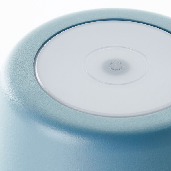 LED-Akku-Tischleuchte Kaami, nordisch-blau-matt