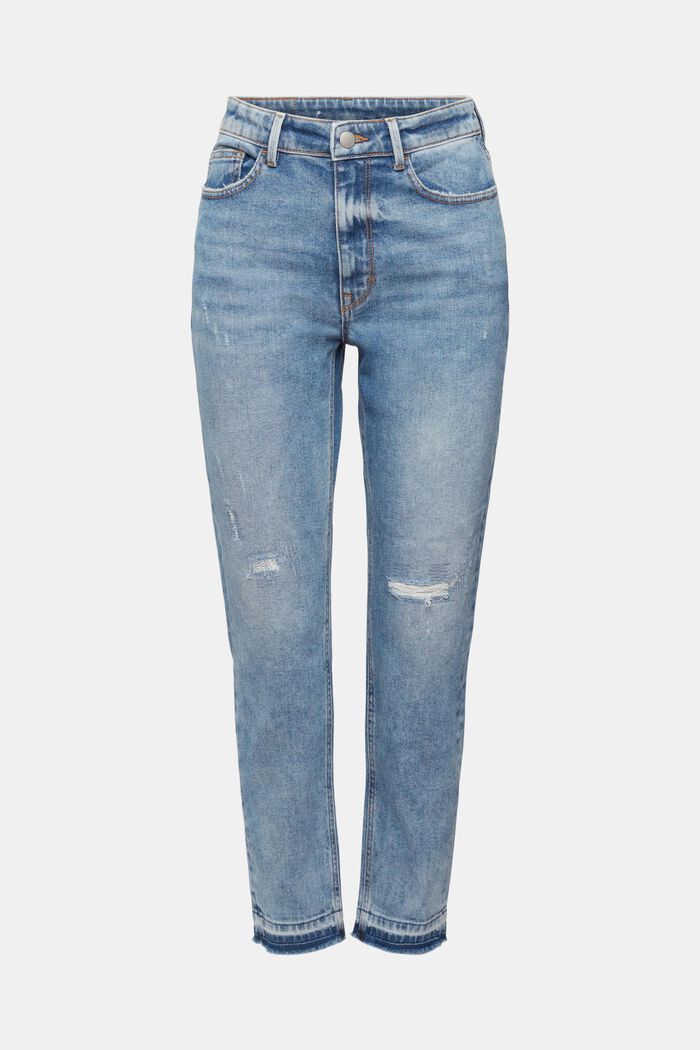 Destroyed-Jeans im Mom-Fit