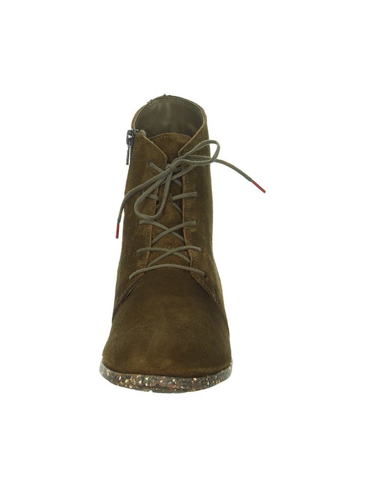 Think! Leder-Boots in Khaki günstig kaufen