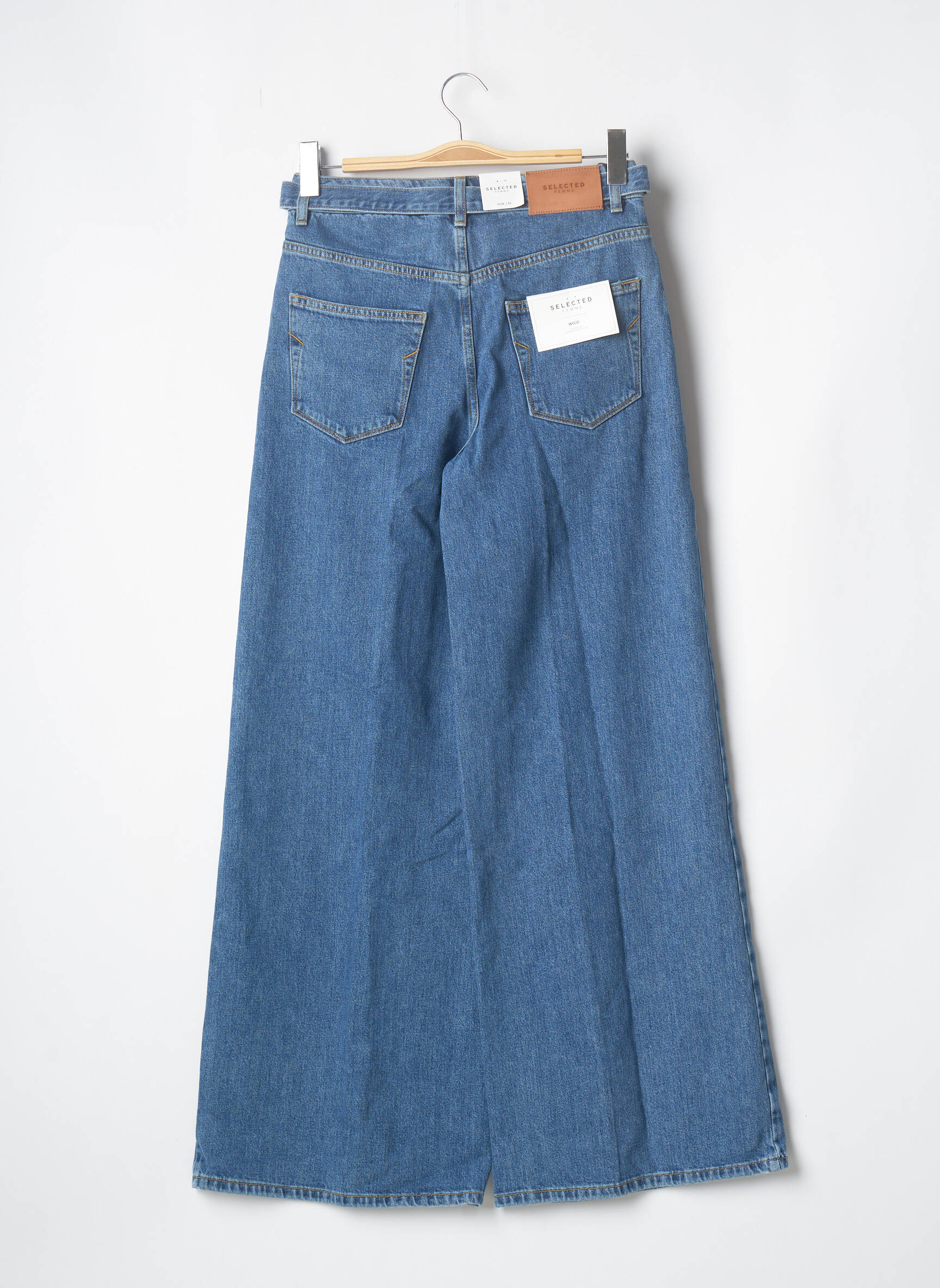 Selected Jeans Bootcut Femme couleur bleu