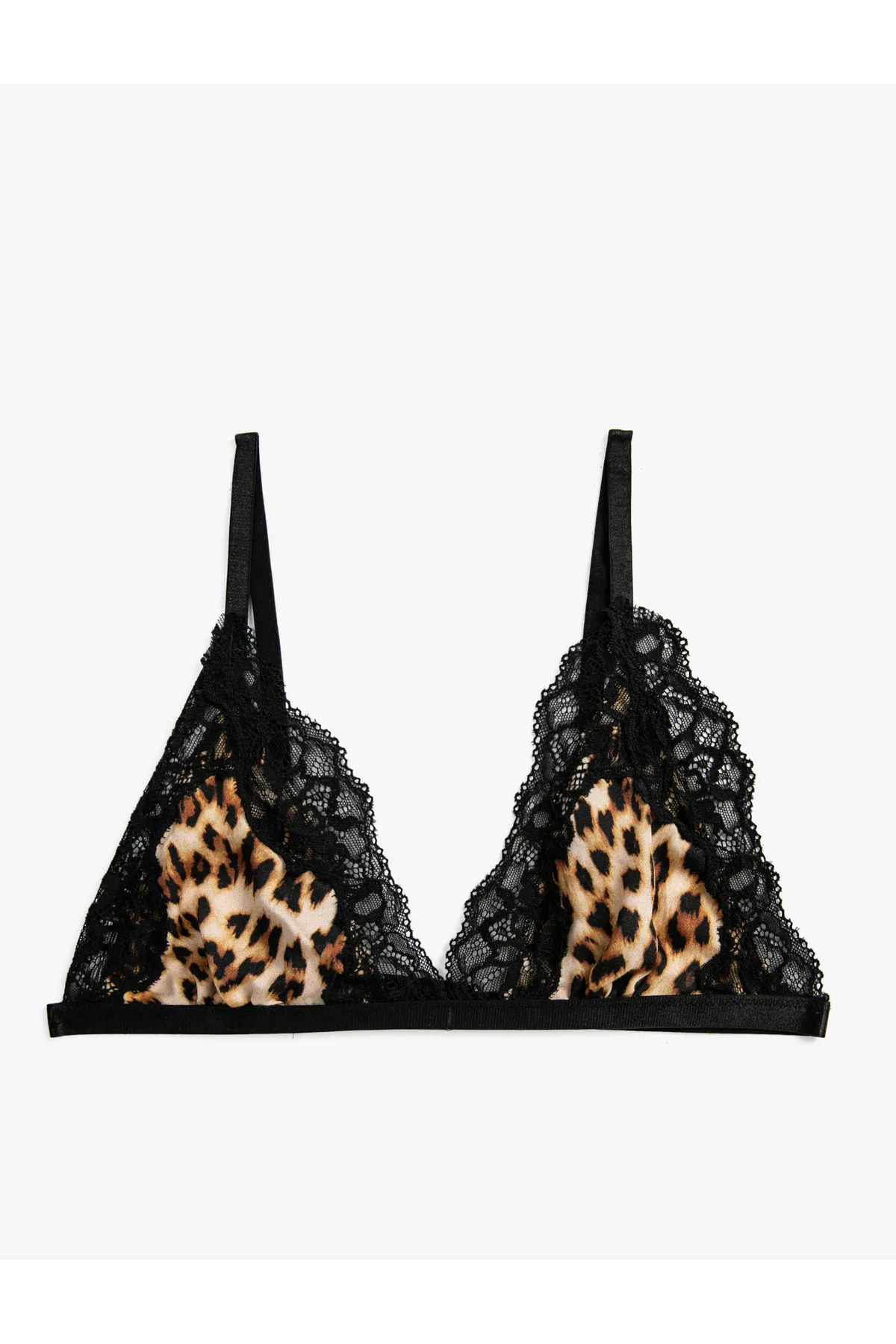 Koton  BH mit Leopardenmuster, ungepolsterte Spitze