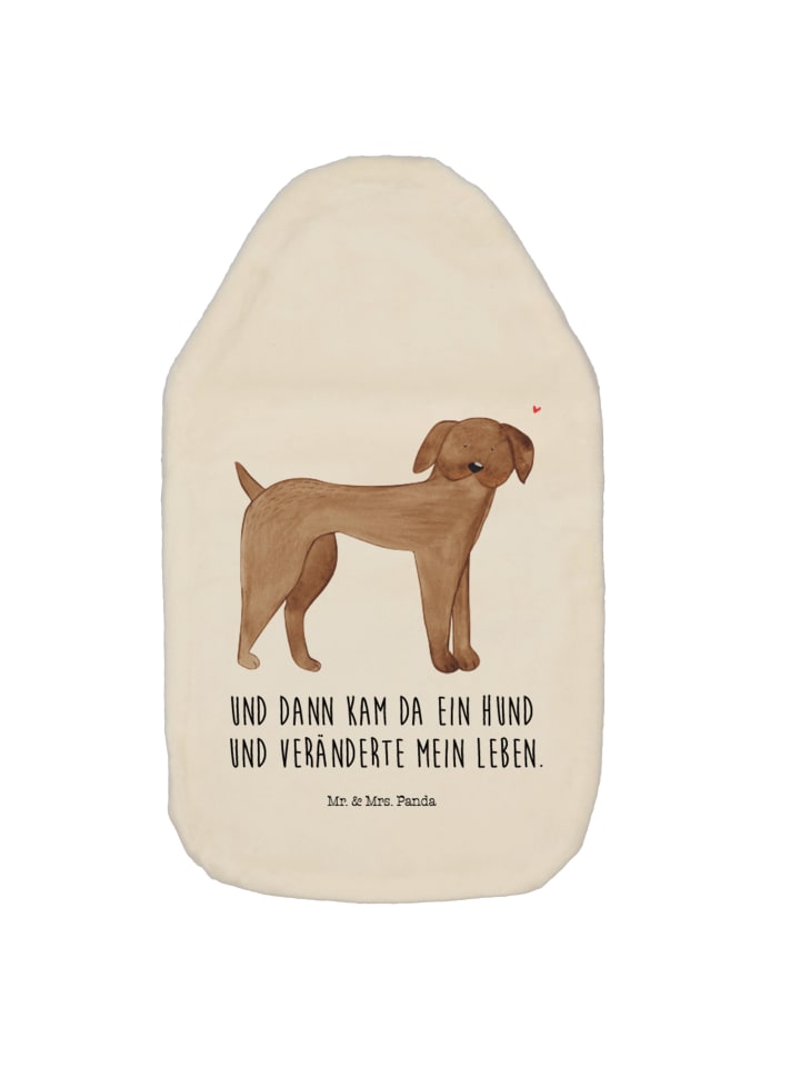 Mr. & Mrs. Panda Wärmflasche Hund Dogge mit Spruch in Weiß günstig kaufen onesize