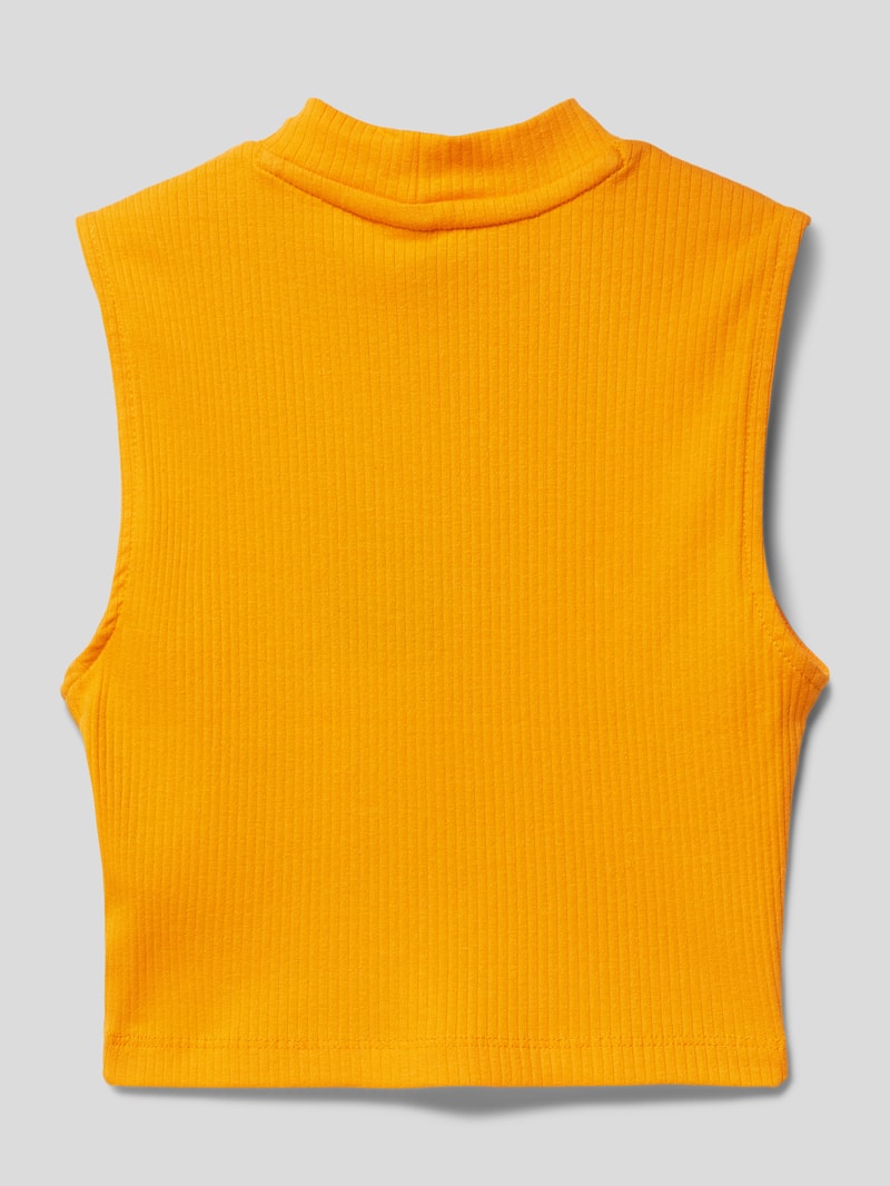 Top in Feinripp-Optik Modell 'LINEA' in orange