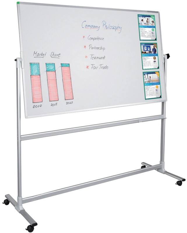 Franken U-Act!Line Mobiles Whiteboard Magnetisch Lackierter Stahl Doppelseitig 200 (B) x 100 (H) cm
