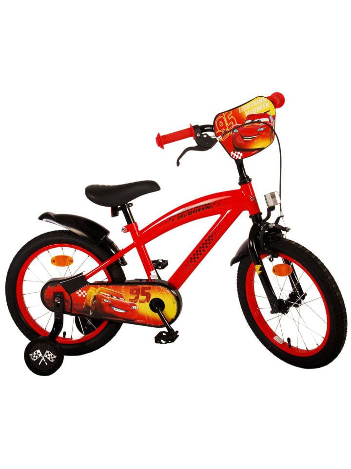 Volare Kinderfahrrad Disney Cars Fahrrad für Jungen 16 Zoll Kinderrad in Rot 4 Jahre günstig kaufen onesize