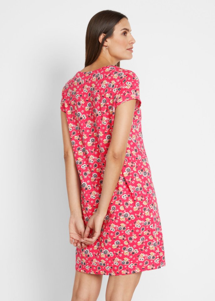 Shirtkleid mit seitlichen Schlitzen (2er Pack)