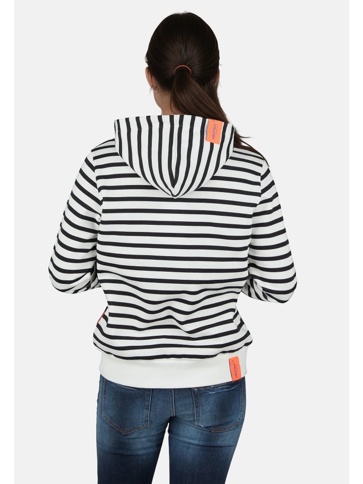 Salzhaut Hoodie TIUTEN in Navy Offwhite günstig kaufen