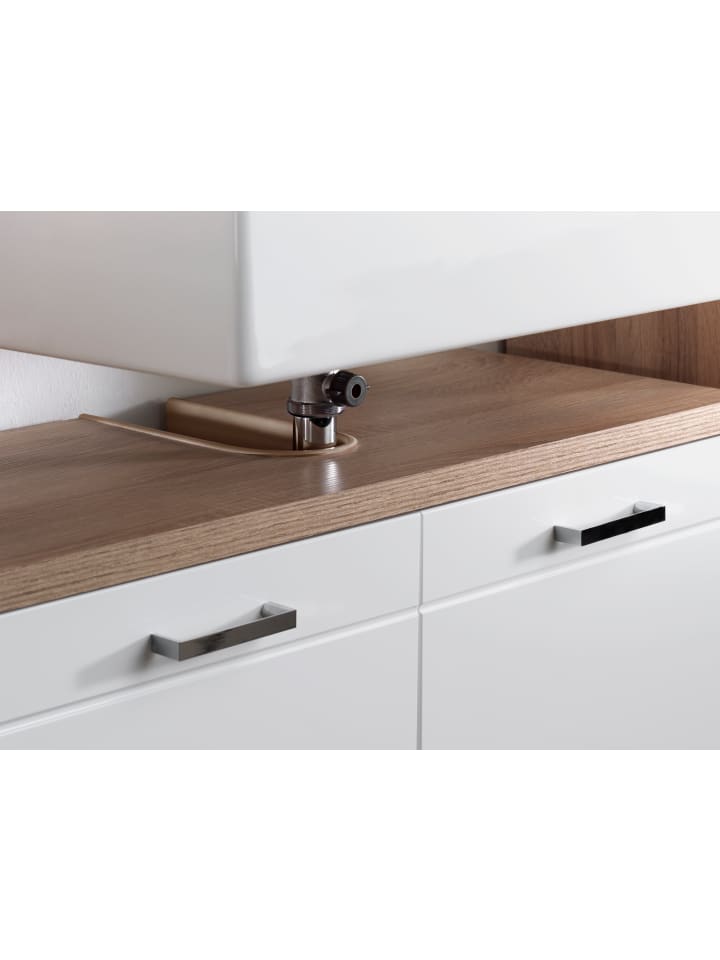 byLiving Waschbeckenunterschrank NEBRASKA in Sonoma Eiche / Weiß - (B) 80 x (H) 59 x (T) 31,5 cm günstig kaufen onesize