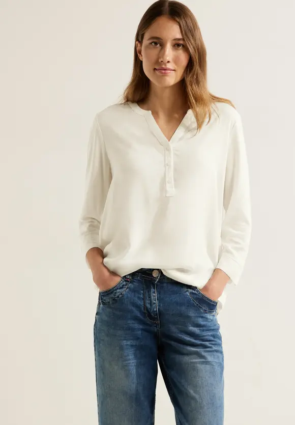 CECIL Viskose Bluse in Unifarbe