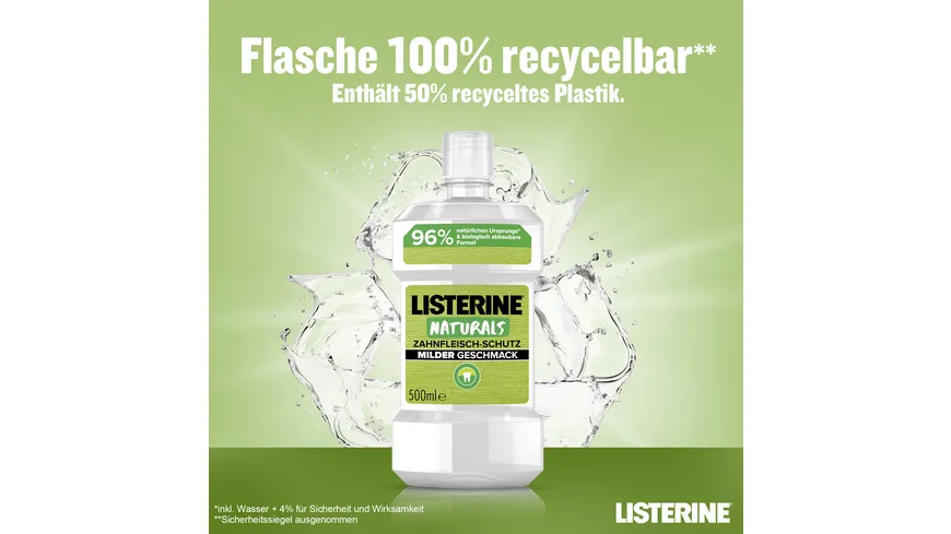 Listerine Mundspülung Naturals Zahnfleischschutz 500 ml