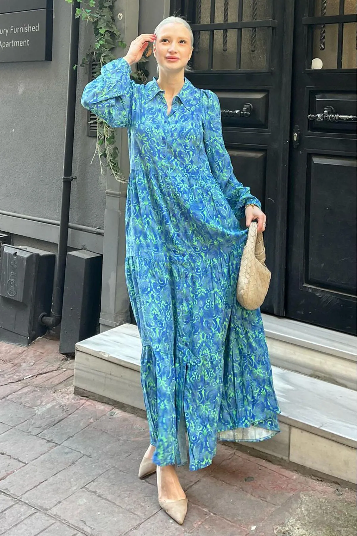 Madmext  Kleid - Blau - A-Linie