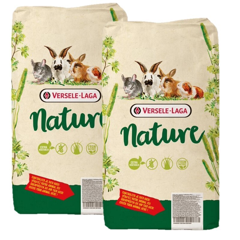 Versele-Laga Hauptfutter Versele-Laga Cuni Nature Fibrefood für Kaninchen 2x8 kg