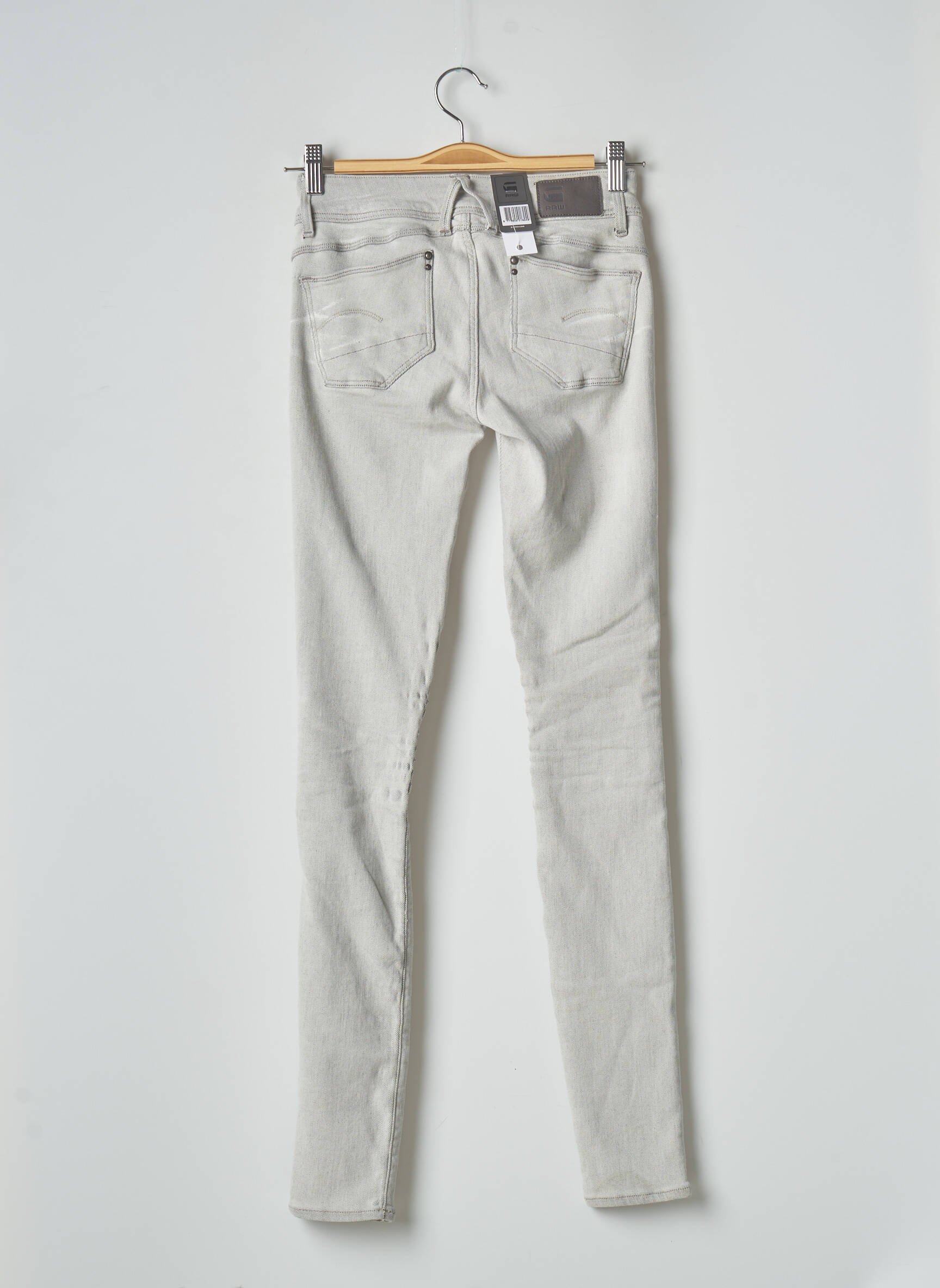 G Star Jeans Skinny Femme couleur gris