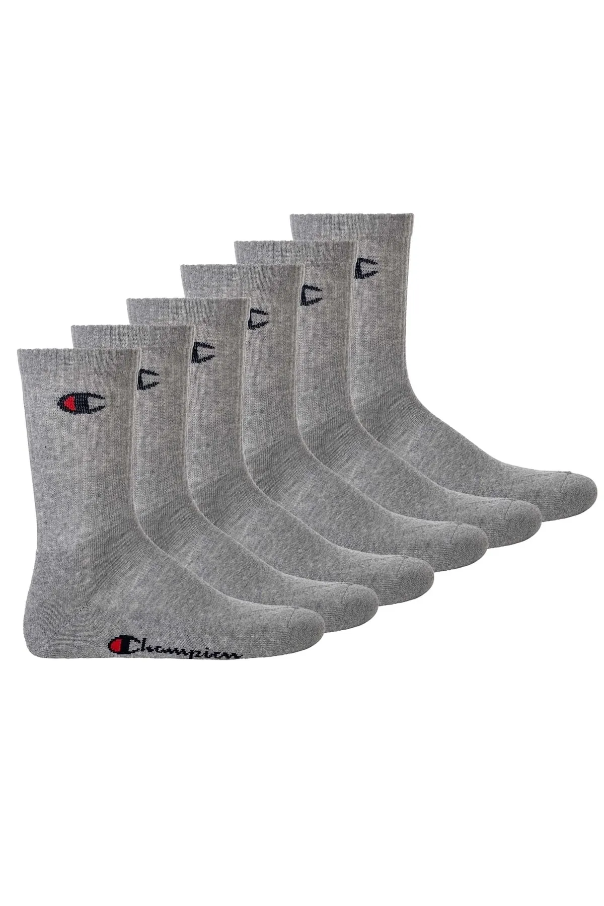 Champion  Unisex-Socken, 6 Paar – Crew-Socken Basic
