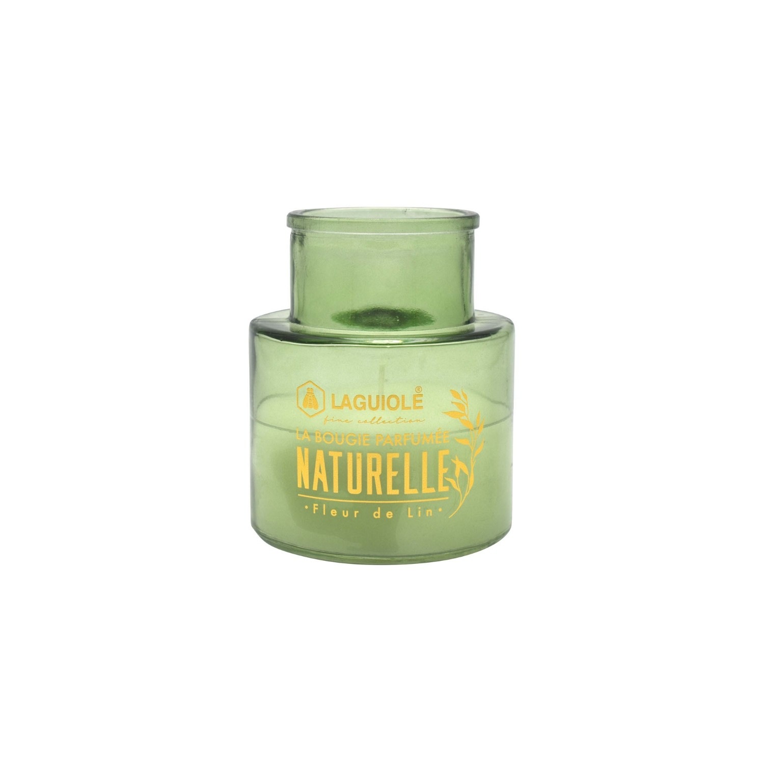 Vela aromática Guiole con revestimiento antiolor y tapón de corcho, 195 g.
