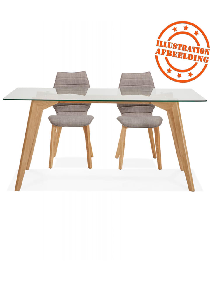KADIMA DESIGN Esstisch mit Glasplatte & Massivholzgestell | Moderner Holztisch günstig kaufen onesize