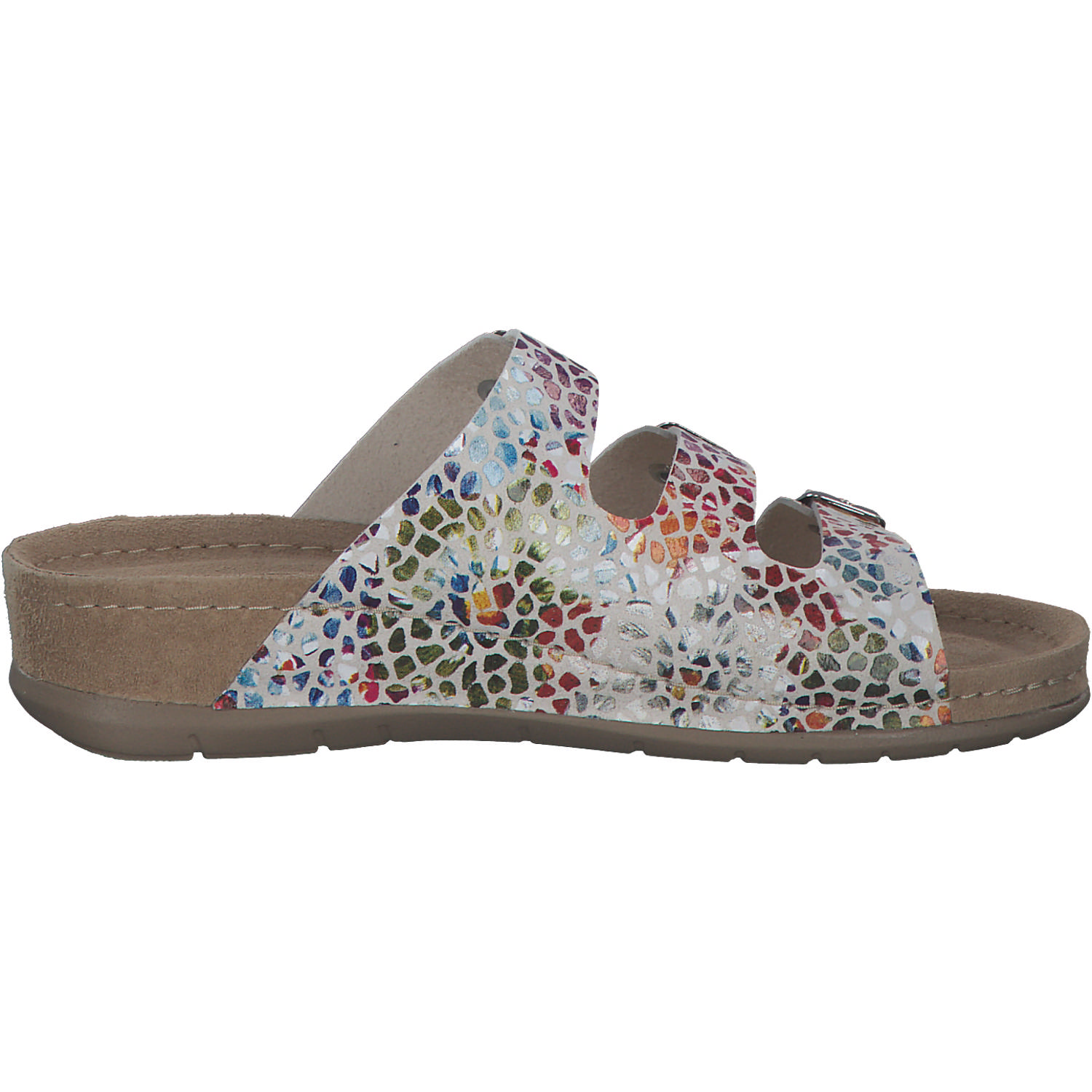 Rohde 5851, Hausschuhe & Pantoffeln, Damen, beige - muster