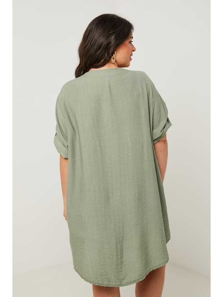 Curvy Lady Kleid in Khaki günstig kaufen