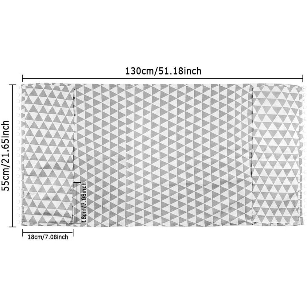 FELIXLEO Wäschespinne-Schutzhülle Waschmschine Abdeckung Staubschutz 55x130cm Grau 2Pcs