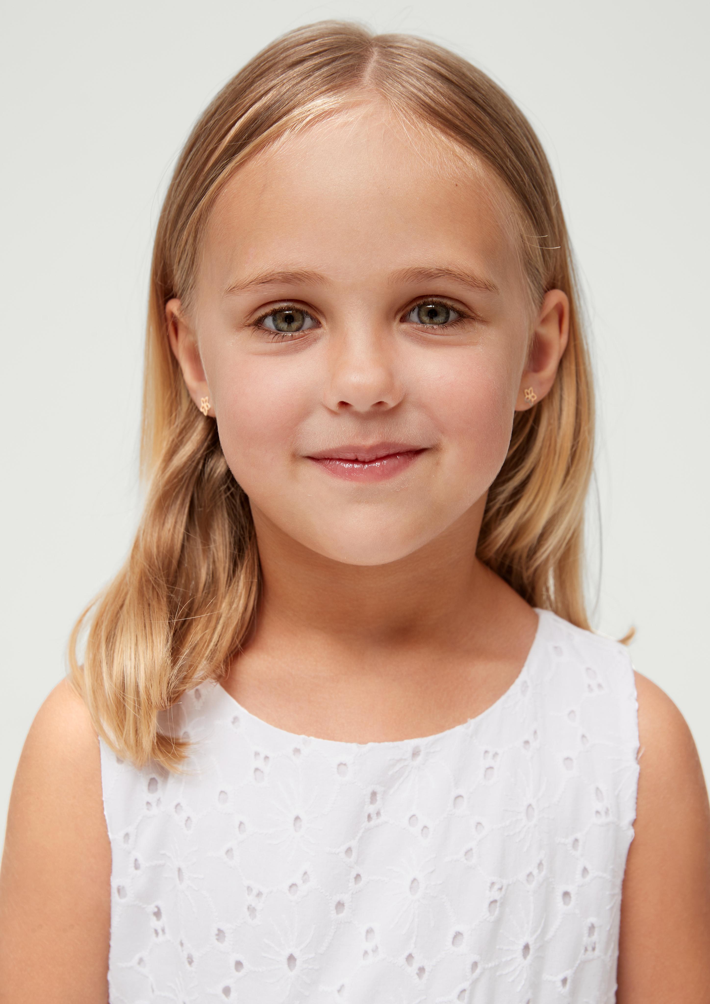 Kleid aus Broderie Anglaise  2130556-0100