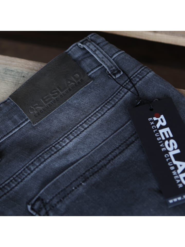 RESLAD Jeans Basic Stretch Denim in schwarz günstig kaufen