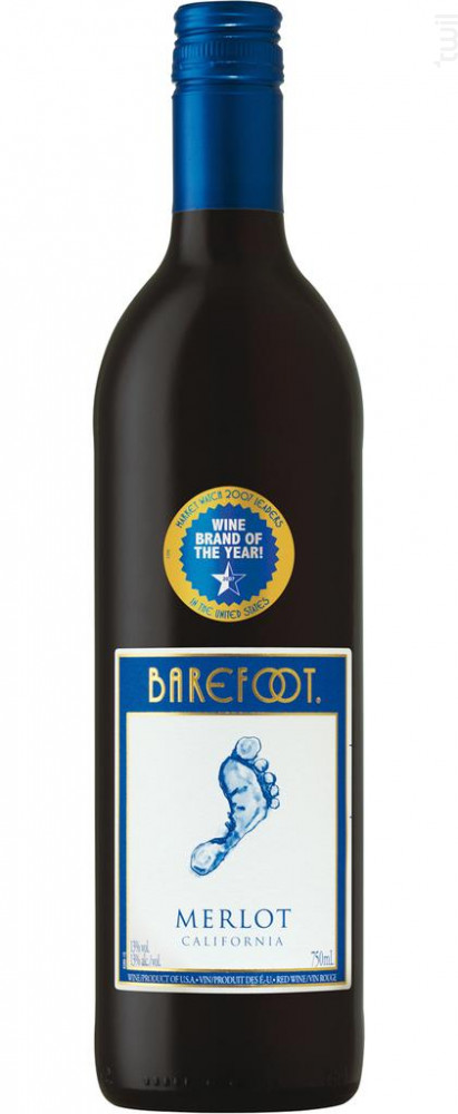 Merlot Barefoot Wines Vin Rouge●Sonoma Coast (AVA) Non millésimé 75cl