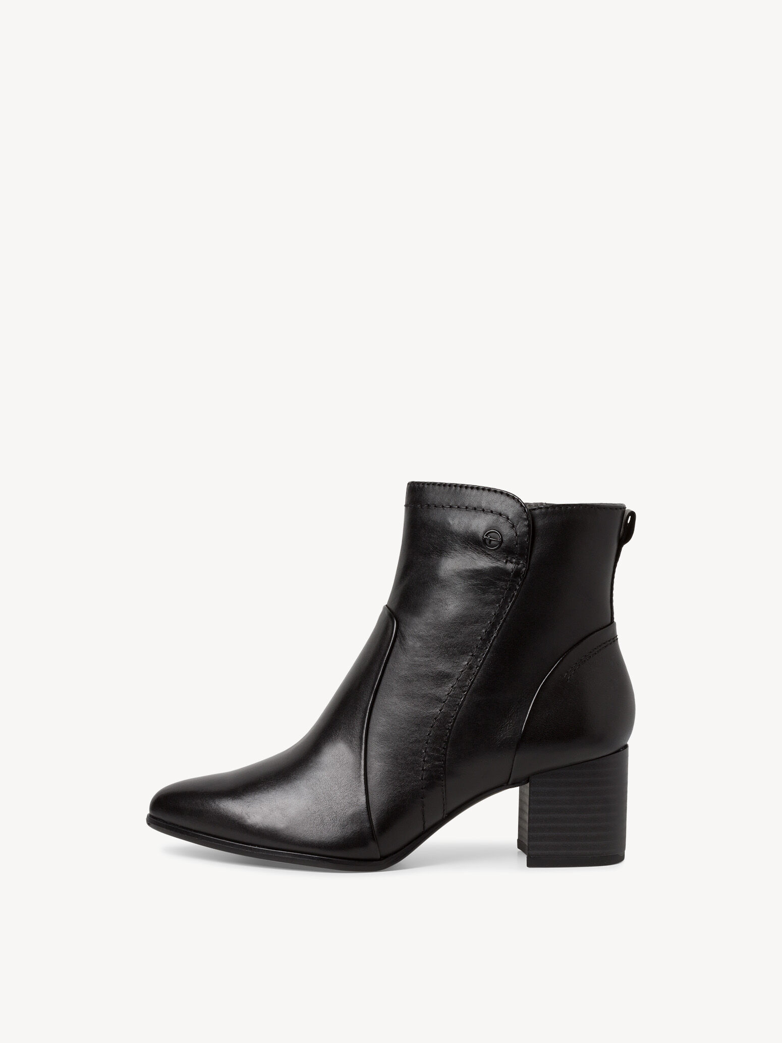 Bottine en cuir - noir