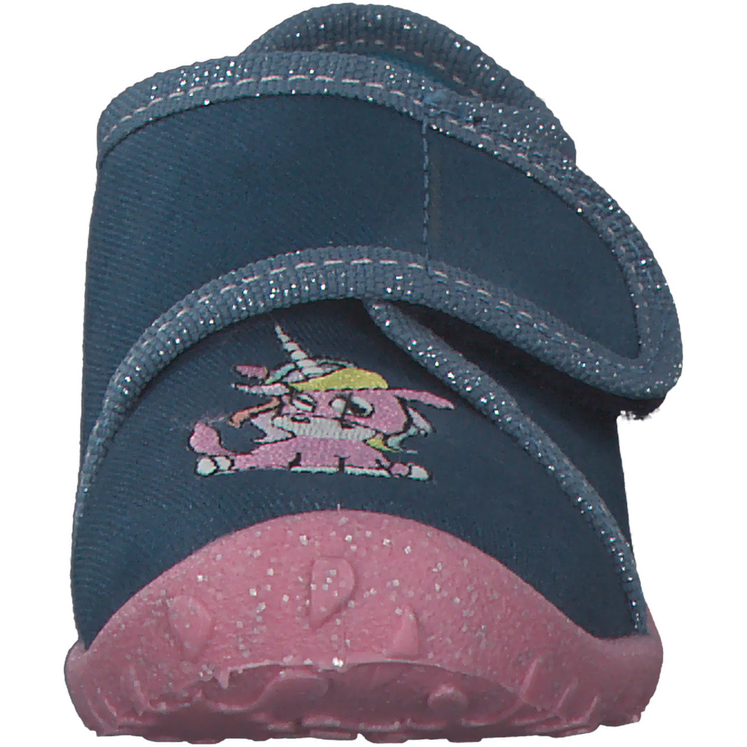 Superfit SPOTTY 09254 W, Hausschuhe, Kinder, Dunkelblau/Rosa