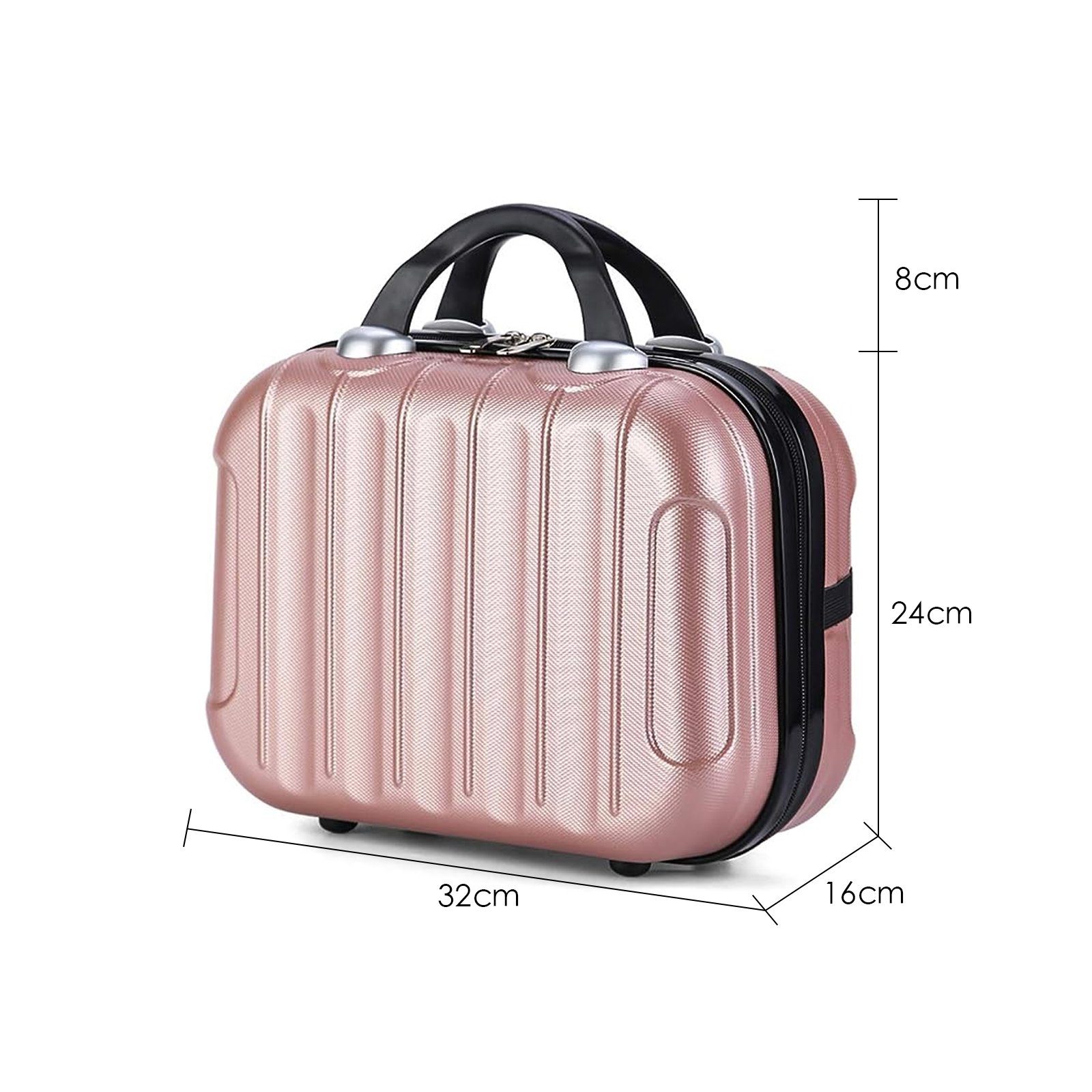 CALIYO Kosmetikkoffer Tragbare Make-up Organizer Box Kosmetikkoffer Make-up Koffer, für Kosmetiktasche für Reise Kulturbeutel auf Trolley befestigbar
