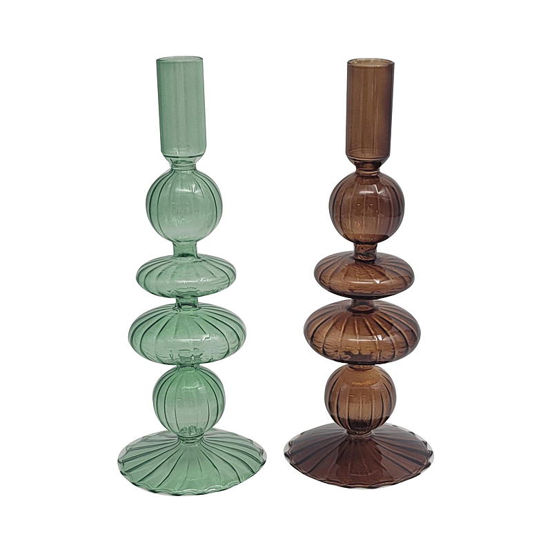 Home Lysestake 9x25,3 cm glass Bubble