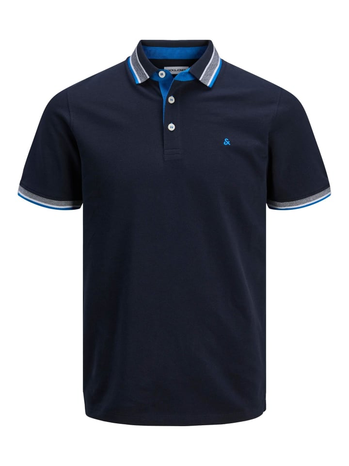 JACK & JONES PLUS Poloshirt in Sky Captain günstig kaufen