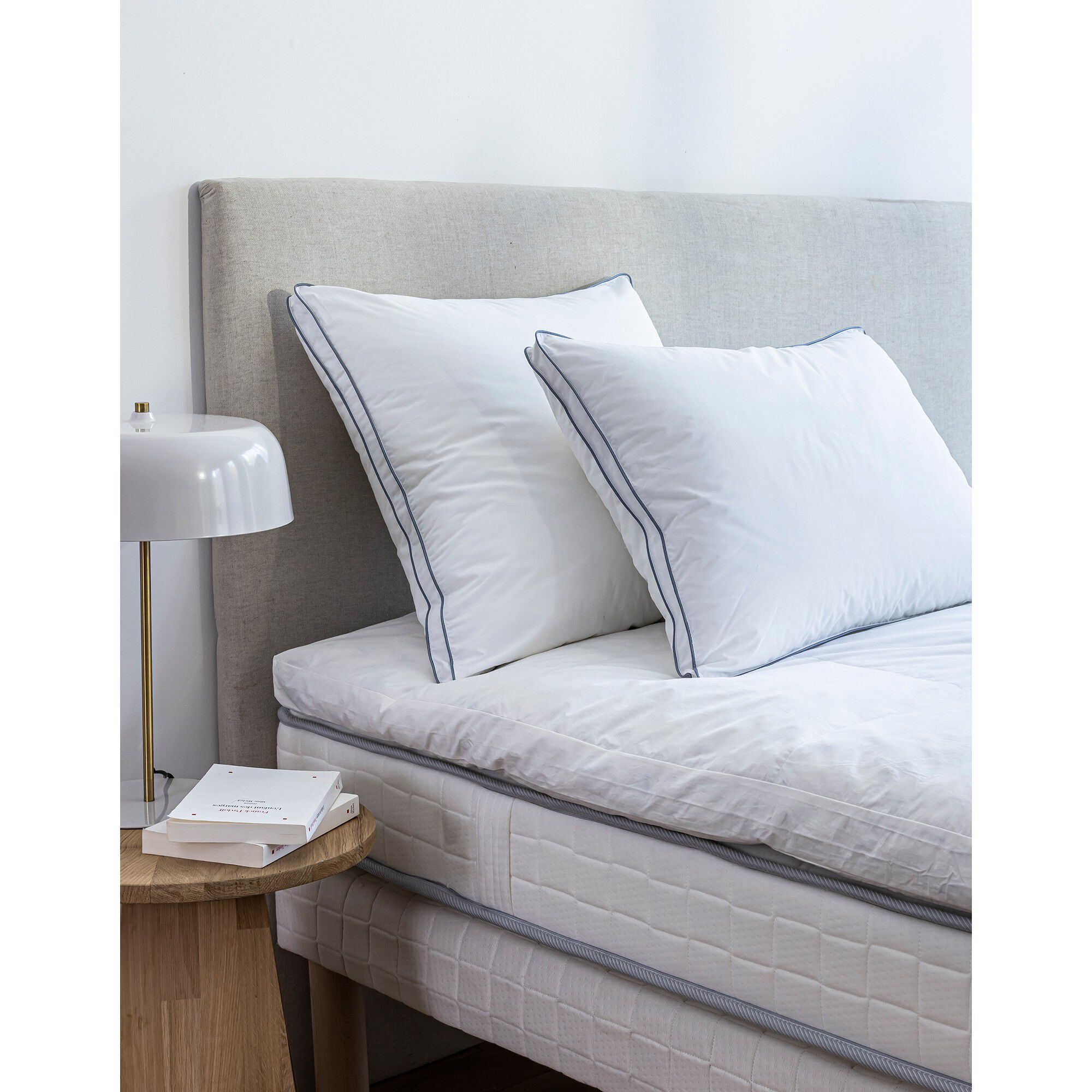 Oreiller percale coton microgel ferme
