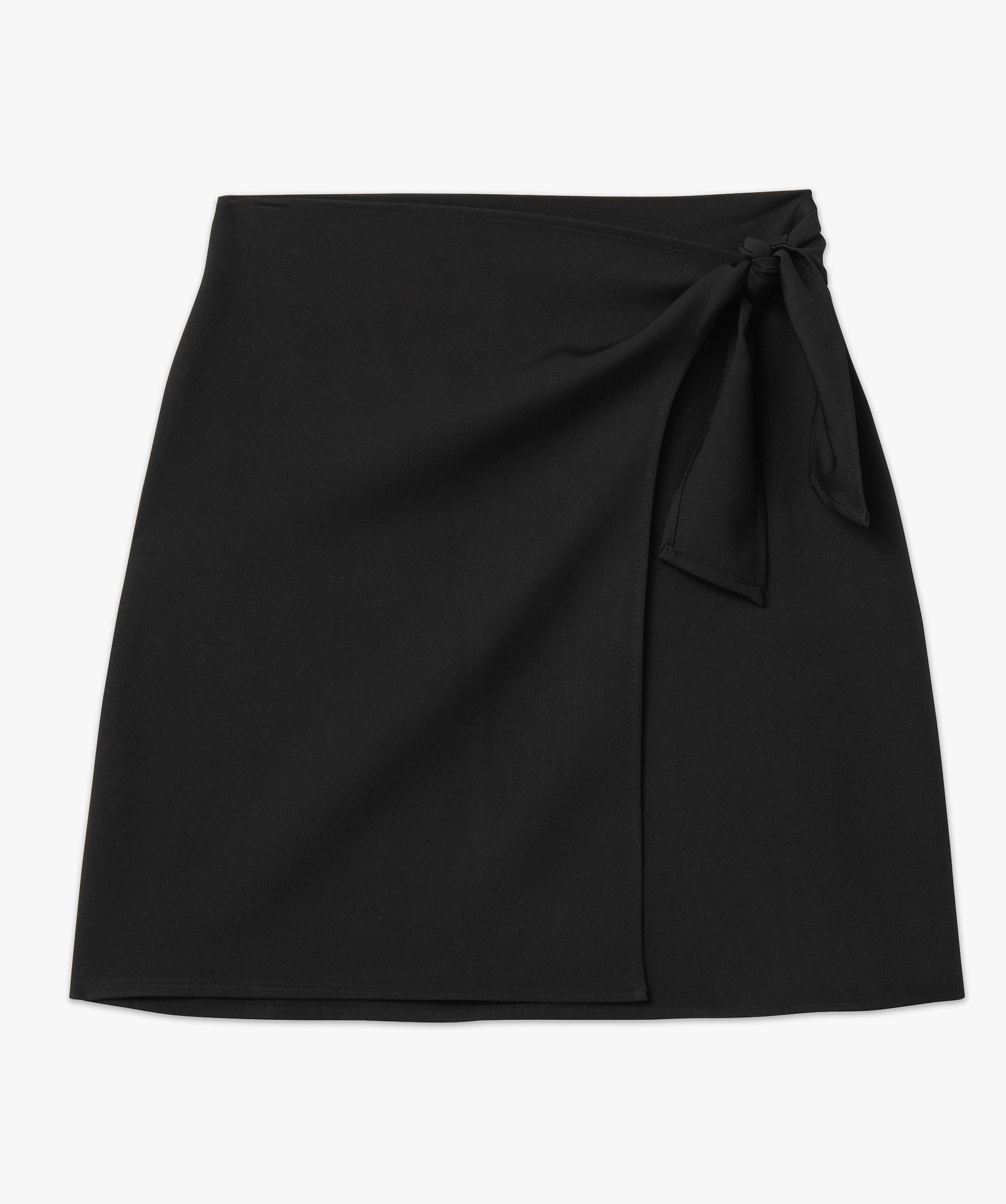 Jupe portefeuille courte femme noir | GEMO