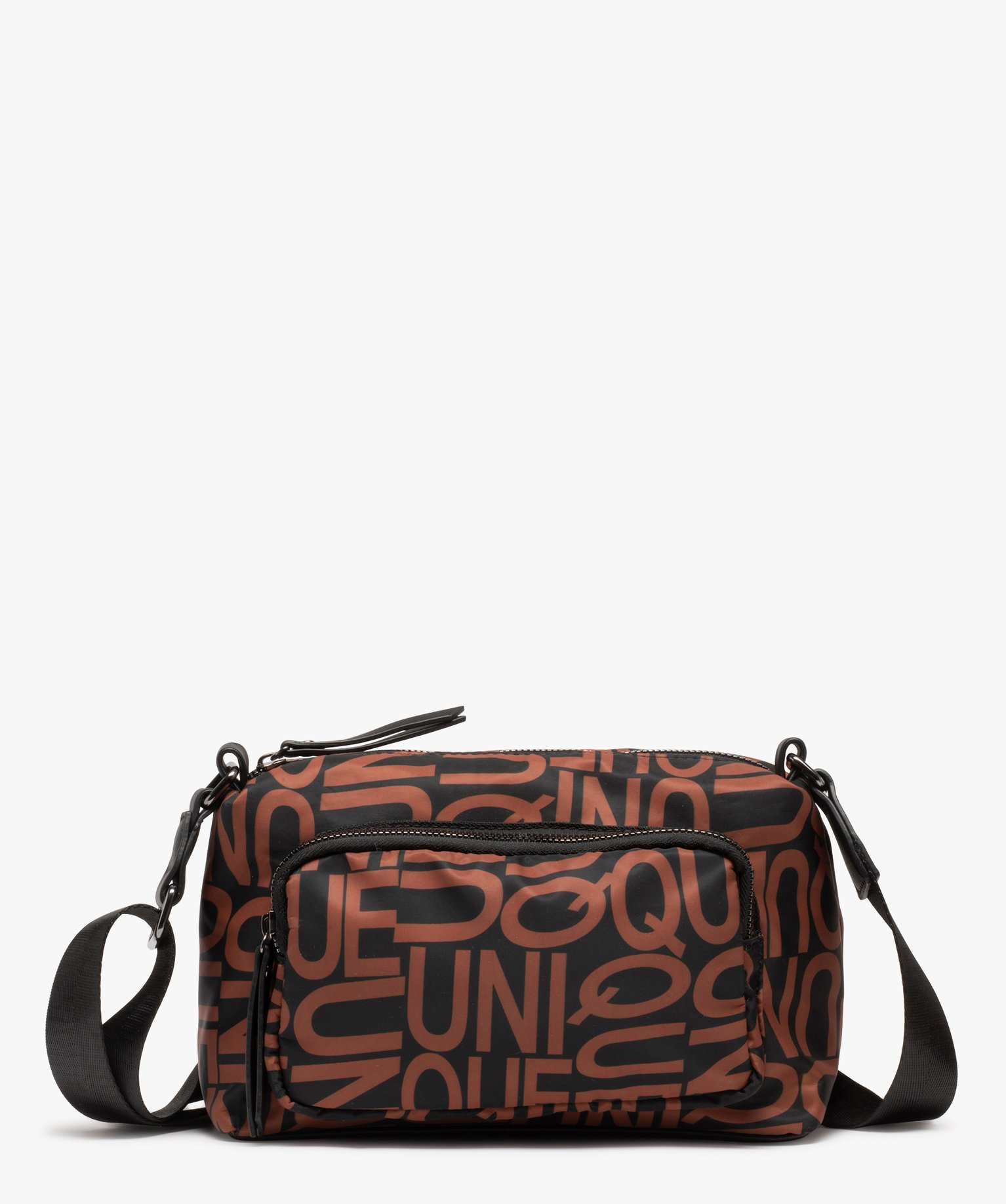 Sac en toile imprimée femme noir | GEMO