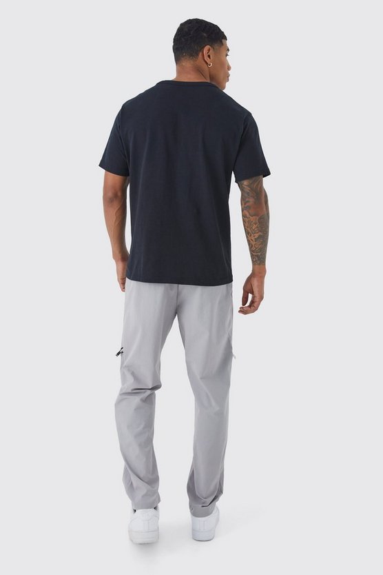 Gerade Hose mit elastischem Bund