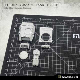 Legionary Assault Tank Turret: Twin Heavy  Magma Cannon (1)