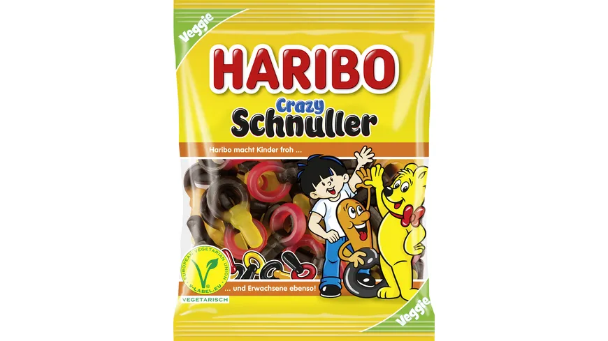 Haribo Fruchtgummi Crazy Schnuller Veggie 175 g