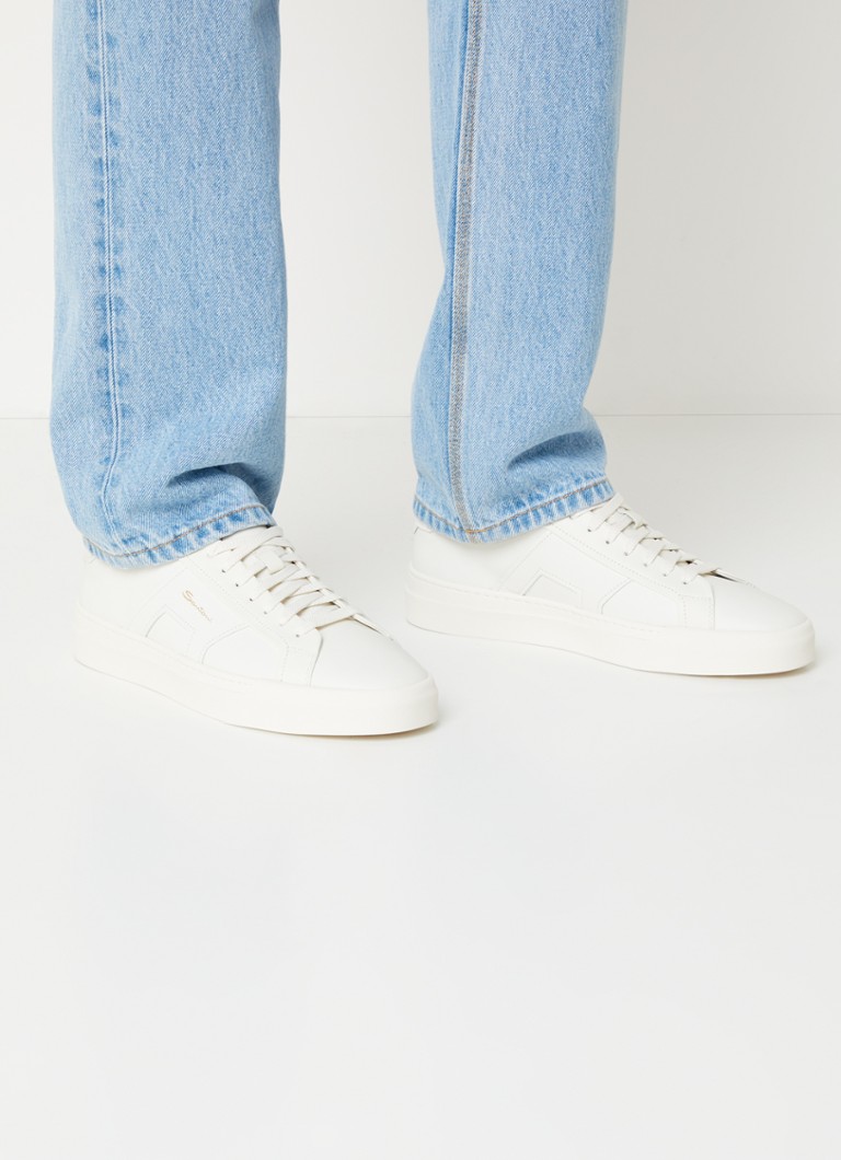 Pantofi din piele Santoni Gloria