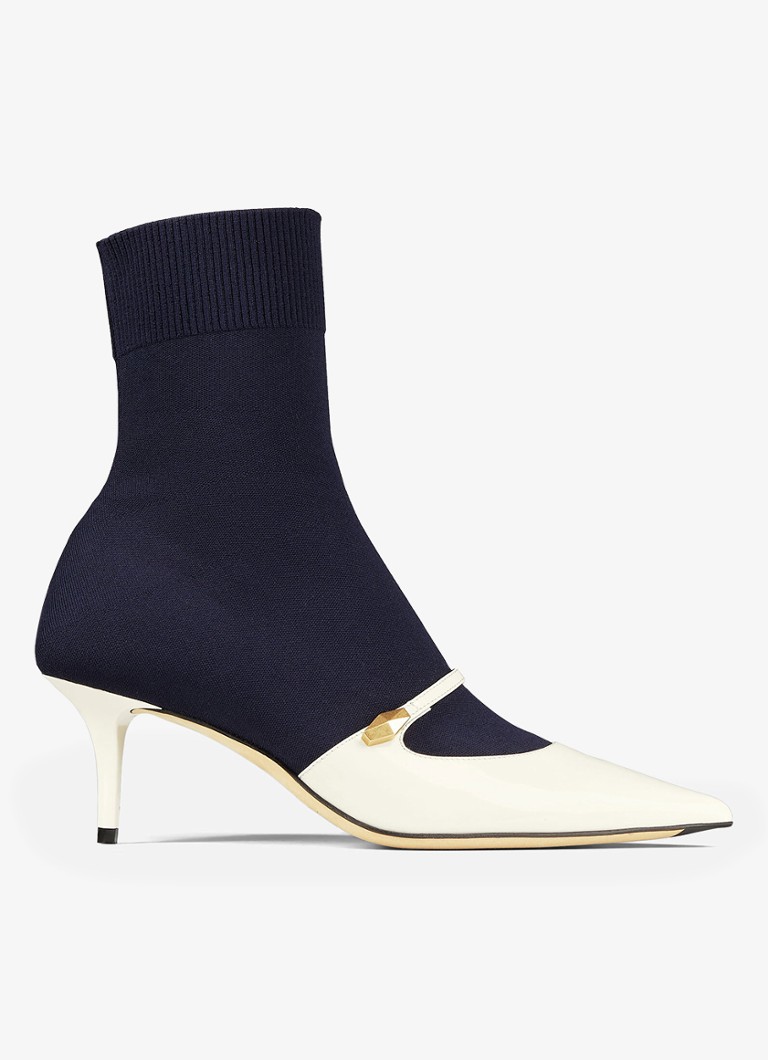Stivaletto Jimmy Choo Carolyn AB 60 con dettagli in pelle verniciata