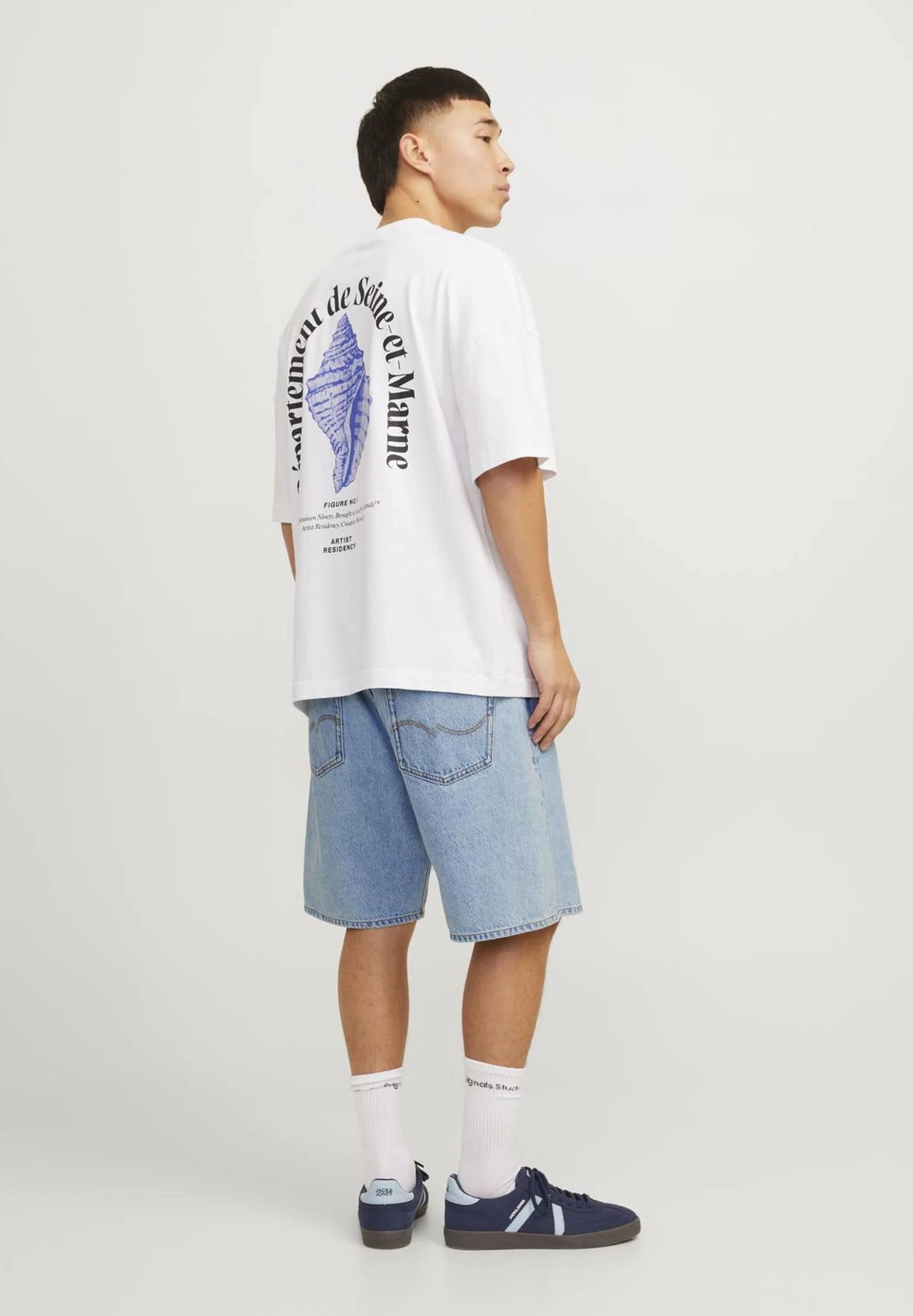 Jack & Jones ITONY ORIGINAL - Pantalones cortos vaqueros