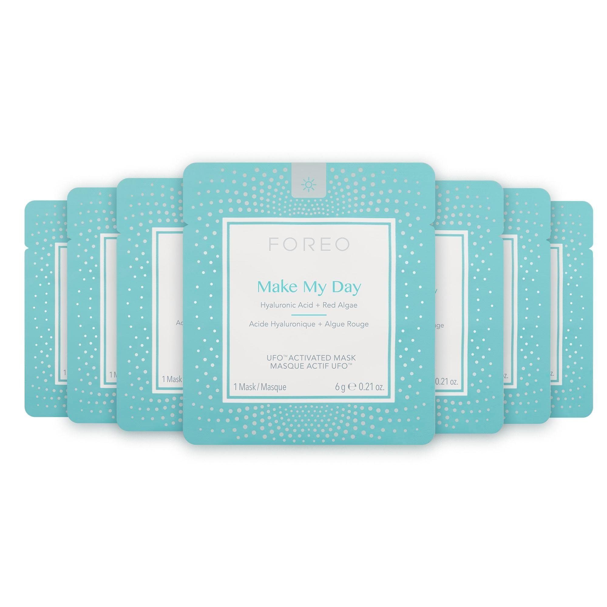 FOREO Tuchmaske Make My Day Packung, 7 x 6 g, kompatibel mit UFO & UFO mini